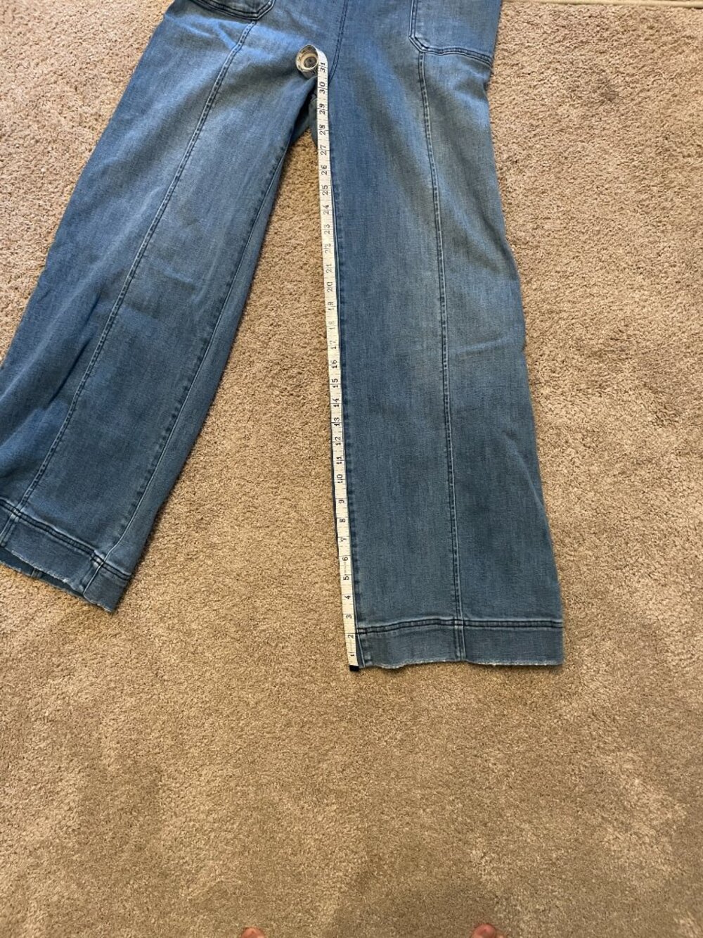 Anthropologie Pilcro and the Letterpress Denim Overall Jumpsuit Size 8 - Picture 12 of 13